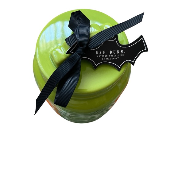 Rae Dunn EEK! Lime Green Ceramic Jar - Picture 2 of 6